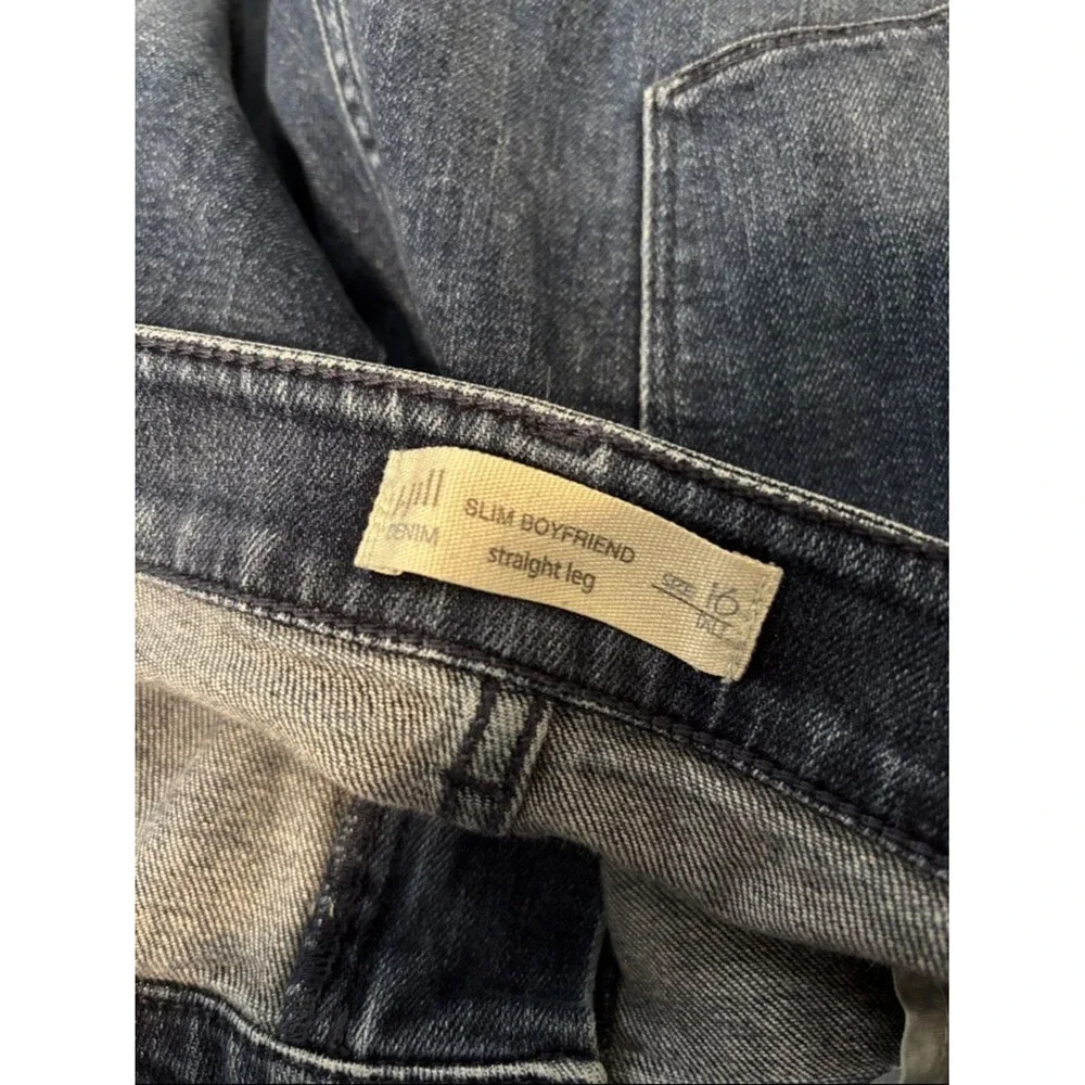 J Jill slim boyfriend straight leg jeans size 16 tall